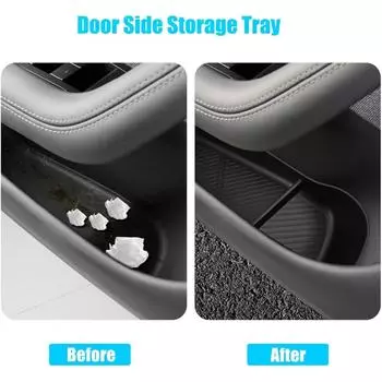 Door Side Storage Box Front Rear Door Handle Armrest Tray Organizer For Tesla Model 3 Model Y Model S Model X 2025 Highland