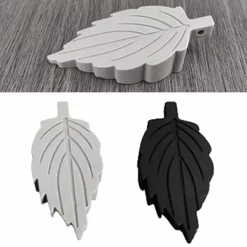 Door Stopper Leaves Wedge Floor Stackable Stops Indoor Door Stopper Duty Rubber Floor Stop Prevents Doors From Closing серый