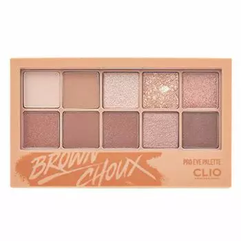 DOOWON Clio Pro Eye Palette 02 Brown Choux Eyeshadow CLIO 1 piece (1 piece) (x 1)