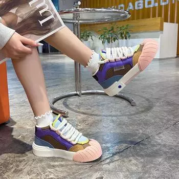 Допамин маленькие белые туфли женские новые осенние взрывные нишевые оригинальные студенческие универсальные спортивные туфли для сноуборда E 35 синий