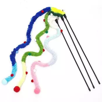 Dopamine Bell Relieving Stuffy Handy Gadget Long Brush Holder Cat Teaser [Offer] One for each of the three colors