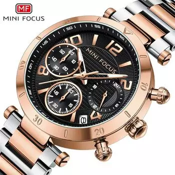 Dopamine Casual женские часы Многофункциональные кварцевые часы Женские часы со светящимся стальным ремешком