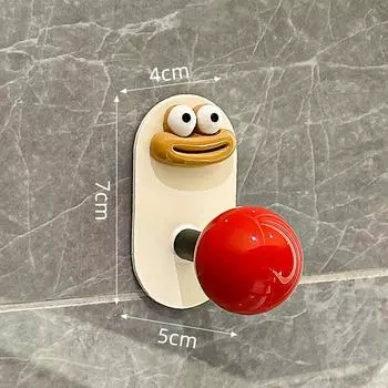 Dopamine крючок для настенного крепления в ванной комнате с большим ртом и брелоком в виде монстра, стойка для хранения, прочная самоклеящаяся вешалка для шляп, держатель для декора комнаты красный