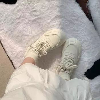 Dopamine маленькие белые туфли женские 2024 весна новые туфли кампус универсальные легкие толстые подошвы увеличение высоты повседневные женские туфли для скейтбординга 35 белый