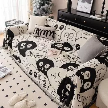 Dopamine милый чехол для дивана, тканевый универсальный чехол на четыре сезона, нескользящий чехол на спинку, универсальный чехол, полотенце, одеяло 180*130cm