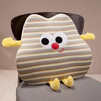 Dopamine Pillow Cushion With Embroidery Nonslip Silicone For Car Seat Decor Home