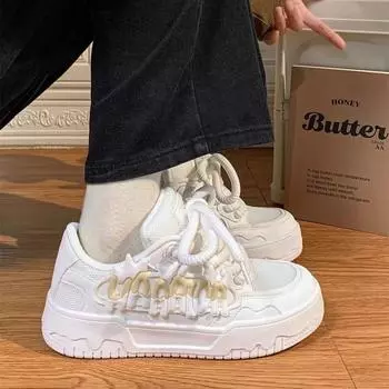 Dopamine shoes women s shoes new versatile little white shoes niche thick sole original soft sister casual board shoes 35