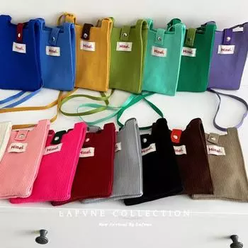Dopamine Trendy New Женская сумка Niche Crossbody Сумка для телефона Ретро однотонная одноплечевая маленькая сумка Кошелек для монет 21*12cm розовый