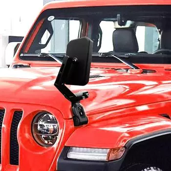 Дополнительное зеркало заднего вида для Jeep Wrangler JK JL Gladiator 2007-2024 Капот двигателя Зеркало слепой зоны