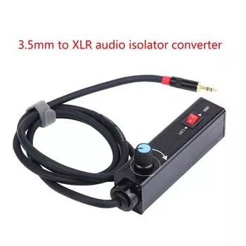 Дополнительный шумовой фильтр 3,5 мм Изолятор заземления с регулятором громкости Сбалансированный выходной сигнал для различных устройств