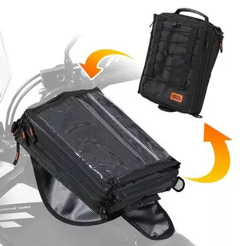 DOPPELGANGER Tank Bag with a variable Changes to the shape the rider needs right Detachable map can be attached and detached at overwhelming speed