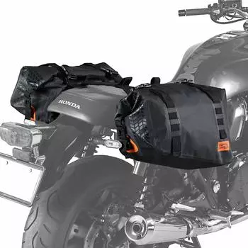 DOPPELGANGER Tarpaulin Side Bag and Large Capacity Necessary for Camping 40L Motorcycle Tarpaulin Bag Series DBT393 [Waterproof Touring]