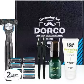Dorco Face 3D Motion Power Grooming Razor Полный набор, 5 видов, 2 набора, корейские лезвия для бритья