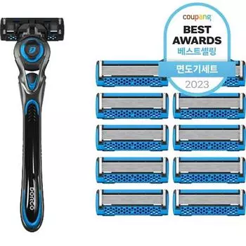 Dorco Face 7 2 Fresh бритвенный корпус + набор лезвий 11шт, бритва + лезвия 11шт, 1 комплект