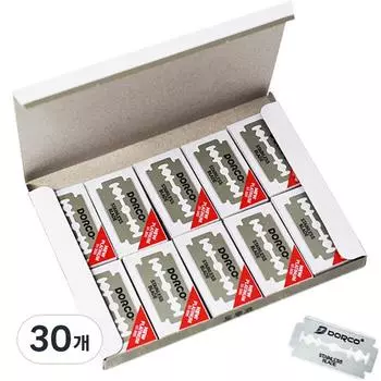 Двусторонние бритвенные лезвия Dorco Makeup, 30 шт., корейские бритвенные лезвия