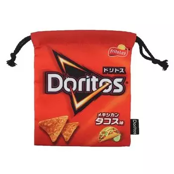 Doritos Drawstring Планирование Организация подарков Милые забавные товары Почтовый заказ [Kinchaku Pouch] J s