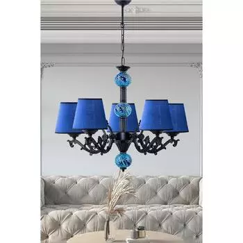 Dormeur 5 Шт. Люстра Синий Черный