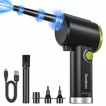 DOROBEEN Electric Air Cordless Handheld Air Continuously Variable Portable Rechargeable Electric Air Duster для компьютерной клавиатуры Electronics Duster,
