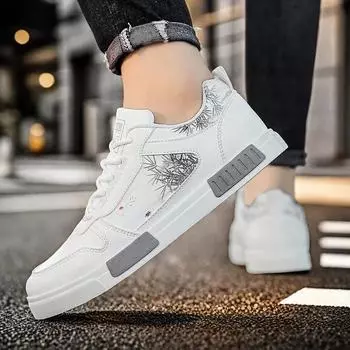 Дорогая обувь класса люкс Choes Shoes Man 2024 Trend Krasaovki Mens Trainers Non-Casual Leather Sneakers Man Rollers Skates Tennis 39 белый