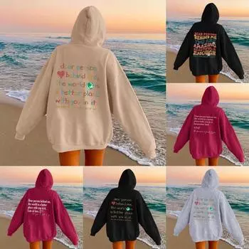 Дорогой человек позади меня Толстовка с капюшоном Осведомленность о психическом здоровье XS