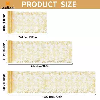 Дорожка для стола, блестящая фольга с пайетками, металлическая тонкая сетка, рулон, 11 дюймов x 108/360/720 дюймов, украшение стола для вечеринки, свадьбы 11x108 inch