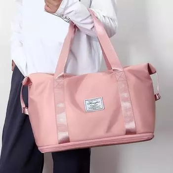 Дорожная дорожная сумка для сухого влажного разделения с водонепроницаемой портативной ручкой большой емкости Oxford мятный зеленый