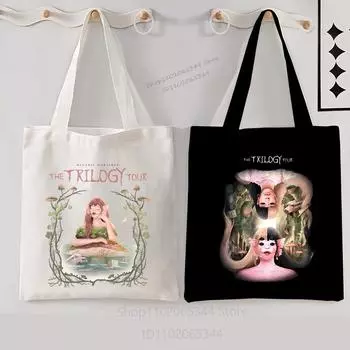 Дорожная графическая сумка-тоут для женщин и мужчин, сумка из холста для музыкальных альбомов, модная сумка для подростков