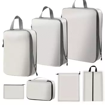 Дорожная компрессионная сумка Дорожный компрессионный органайзер Органайзер для одежды Сумка для хранения багажа Большая экономия места Сжимаемая экономит место для одежды