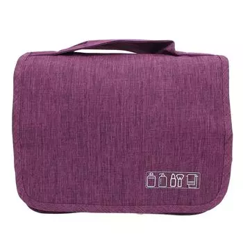 Дорожная косметичка большой емкости высокой плотности водостойкая металлическая молния сетчатый слой косметичка