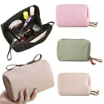 Дорожная косметичка, маленькая мини-портативная косметичка из искусственной кожи, женская водонепроницаемая сумка для мытья в ванной, органайзер для макияжа, набор туалетных принадлежностей для хранения