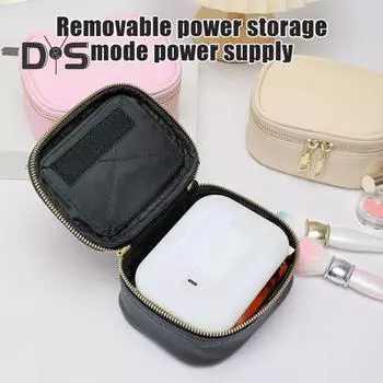 Дорожная косметичка с зеркалом со светодиодной подсветкой, большой вместимости, застежка-молния, портативный размер, косметичка, органайзер для косметических кистей розовый