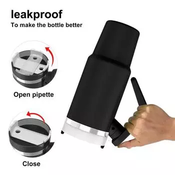 Дорожная кружка с вакуумной изоляцией на 30 унций, стакан с ручкой, пищевой класс, не содержит бисфенола А, с широким горлышком, стакан для легкого наполнения воды, контейнер для горячих и холодных напитков чёрный