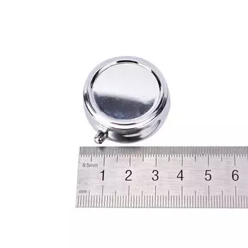 Дорожная металлическая коробка для таблеток, органайзер для лекарств, контейнер для ювелирных изделий, держатель для хранения