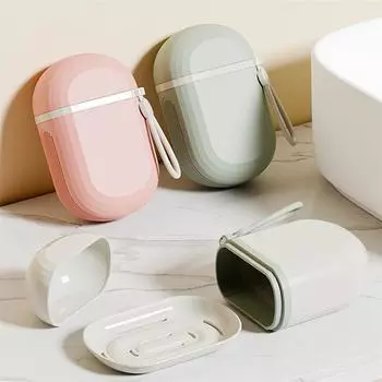 Дорожная мыльница со сливом воды, принадлежности для ванной комнаты, портативные гаджеты для путешествий, держатель, контейнер, аксессуары, ящик для хранения A зелёный