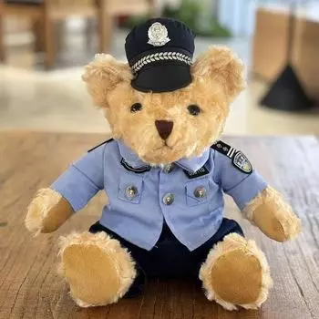 Дорожная полиция Медведь Кавалерия Полицейский Рекламирует Мягкие Игрушки Дарит Подарки Кукла Полицейский Медведь Кукла 30cm