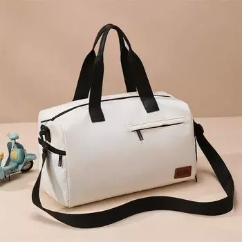 Дорожная сумка Большая вместительная сумка для хранения ручной клади с разделением на сухую и влажную тренировочную спортивную сумку с разделителями Сумки для обуви чёрный