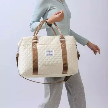 Дорожная сумка большой вместимости, сумка для йоги, фитнеса, плавания, сумка через плечо с отделением для сухой и влажной воды серый