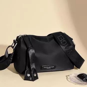 Дорожная сумка через плечо для спорта и отдыха, дорожная сумка для хранения вещей, большая вместимость, ткань Оксфорд чёрный