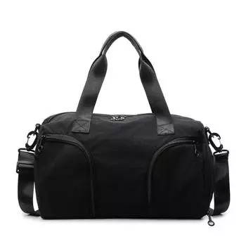 Дорожная сумка для путешествий, женская спортивная сумка через плечо, легкая сумка через плечо, сумки для обуви чёрный