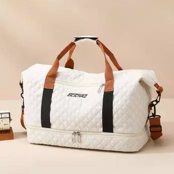 Дорожная сумка для сухого и влажного хранения, легкая сумка для багажа, мужская и женская дорожная сумка для хранения, студенческая фитнес-сумка большой емкости чёрный