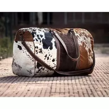Дорожная сумка Hairon Leather Dufflebag, винтажная спортивная сумка для ночевки 20 x 10 x 9 in