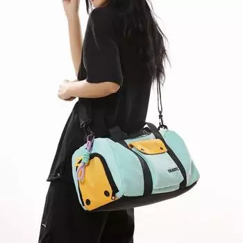 Дорожная сумка Легкая спортивная сумка для фитнеса Разделение сухого и влажного воздуха Независимая сумка для обуви чёрный