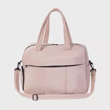 Дорожная сумка Lulu High-Value: Большая емкость для разделения влажного и сухого мусора, ручной мешок из хлопкового пуха 40*17*30 зелёный