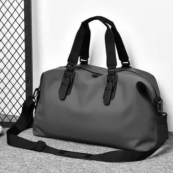 Дорожная сумка мужская сумка через плечо сумка большая вместимость фитнес спорт чёрный
