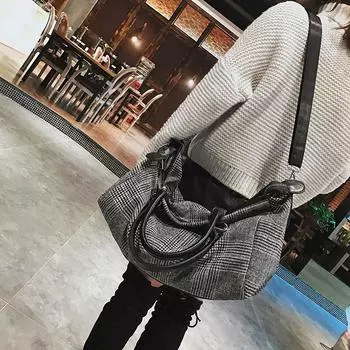 Дорожная сумка на короткие расстояния Цилиндрическая сумка для багажа Простая сумка большой емкости Водонепроницаемая спортивная сумка S