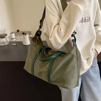 Дорожная сумка на короткие расстояния, женская портативная сумка большой емкости, спортивная сумка для фитнеса, сумка через плечо, сумка для йоги чёрный