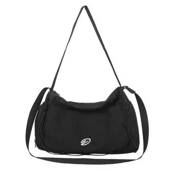 Дорожная сумка спортивная фитнес сумка для йоги унисекс сумка через плечо с разделением сумки для обуви чёрный