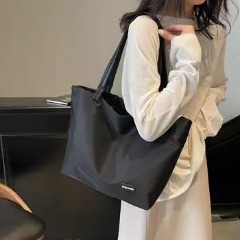 Дорожная сумка-тоут женская легкая сумка Oxford сумка для багажа для коротких поездок чёрный