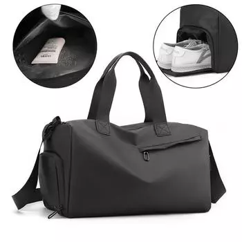Дорожная сумка Водонепроницаемая спортивная сумка Мужская уличная сумка через плечо большой вместимости Женская отдельная сумка для сухой и влажной уборки с отделением Сумки для обуви