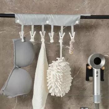 Дорожная вешалка для белья, зажимы, многофункциональная вешалка для одежды с 4/6 зажимами, портативная док-станция для носков, сушилка для купальника, вешалка, складная сушилка для полотенец C